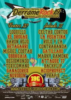 Cartel completo del Derrame Rock 19